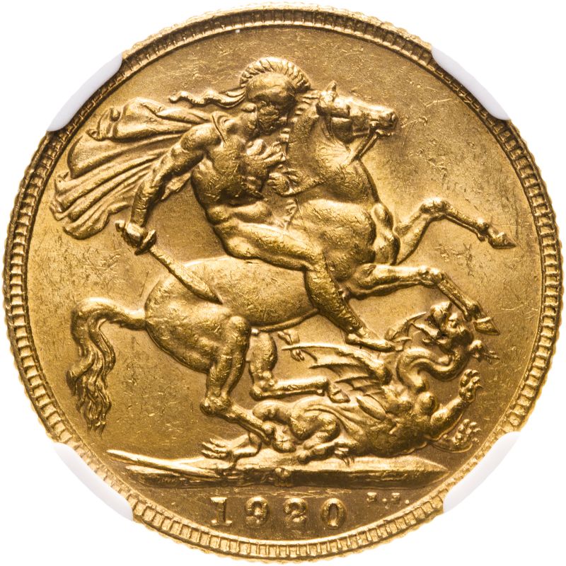 Australia, George V, 1920-M Sovereign, Melbourne Mint