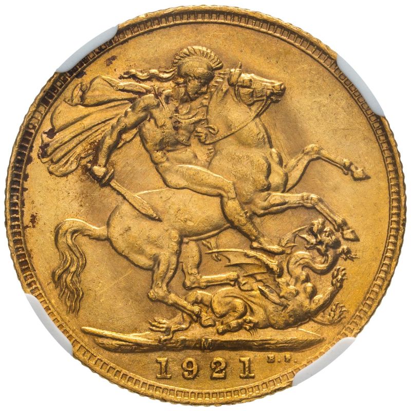 Australia, George V, 1921-M Sovereign, Melbourne Mint