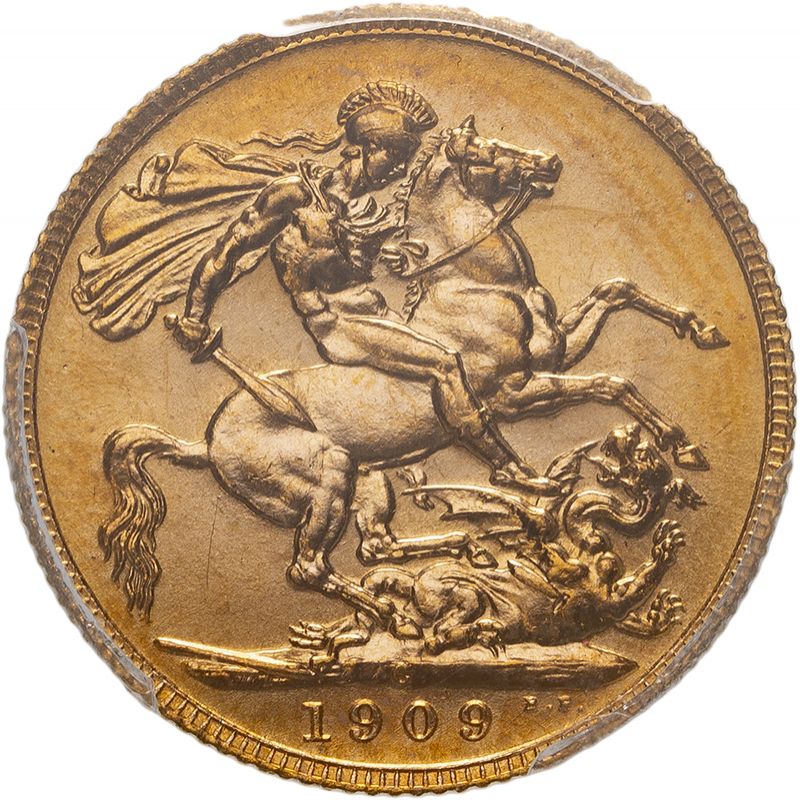 Canada, Edward VII, 1909-C Specimen Sovereign, Satin Finish, Ottawa Mint