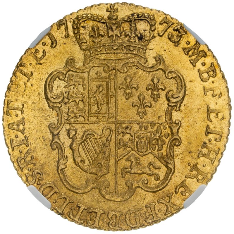 Great Britain, George III, 1773/1 Guinea, 3 Over 1