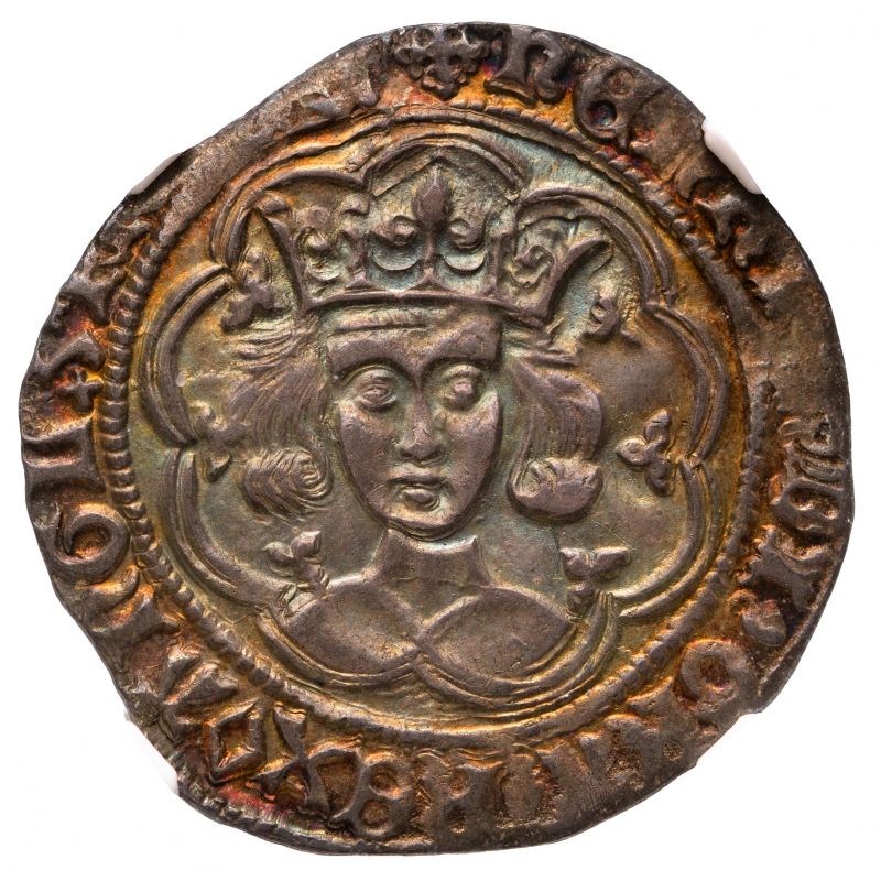 England, Henry VI, (1431-33) Groat, Pinecone-Mascle, Calais
