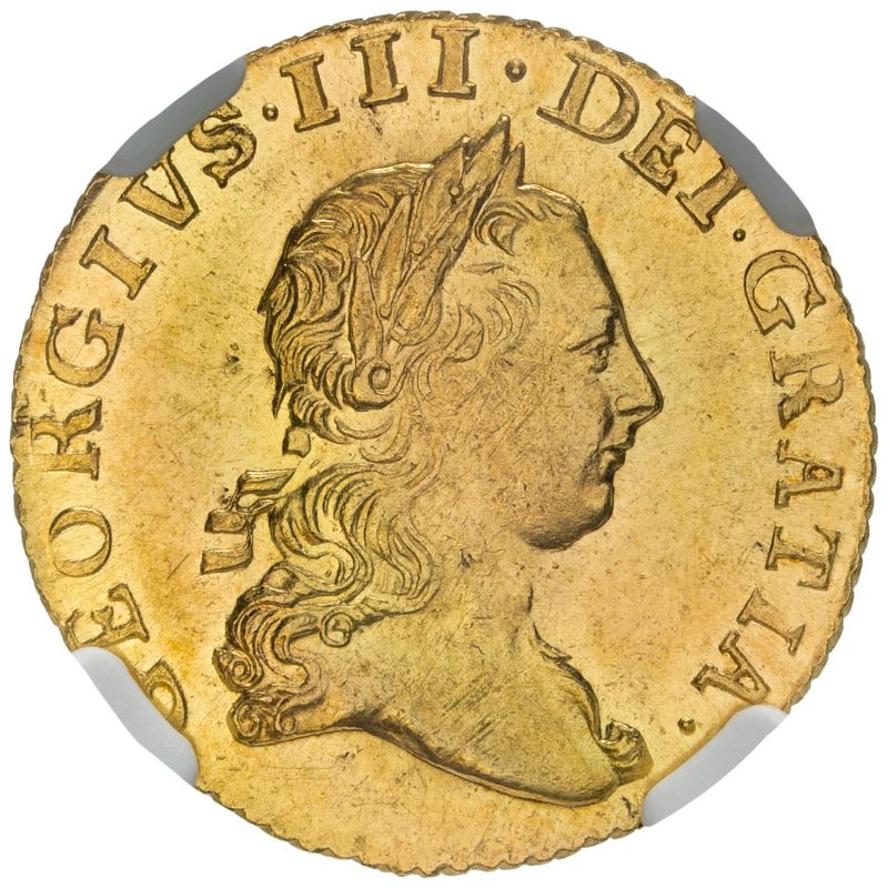 Great Britain, George III 1774 Half-Guinea - NGC MS 62+